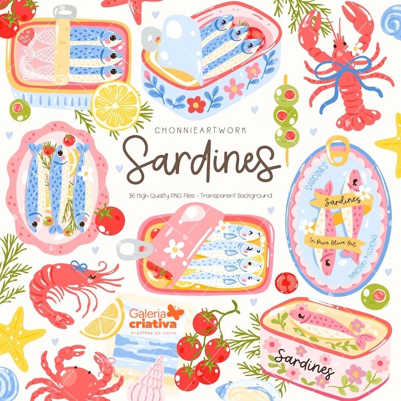 Sardines - Sardinhas Kit Digital Sardinhas Sardines - Imagem 1