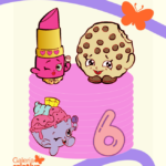 Arquivo Topo de Bolo Shopkins em Camadas