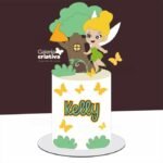 Arquivo Topo de Bolo Sininho Tinker Bell Baby