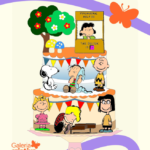 Arquivo Topo de Bolo Snoopy em Camadas 2