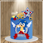 Arquivo Topo de Bolo Sonic Baby em Camadas