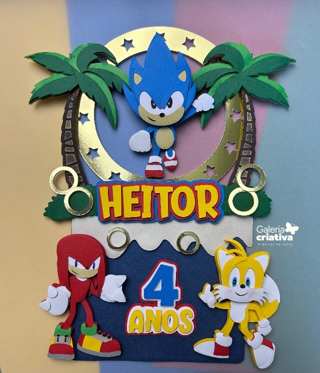 Sonic em Camadas 4 Arquivo Topo de Bolo Sonic em Camadas 4 - Imagem 1