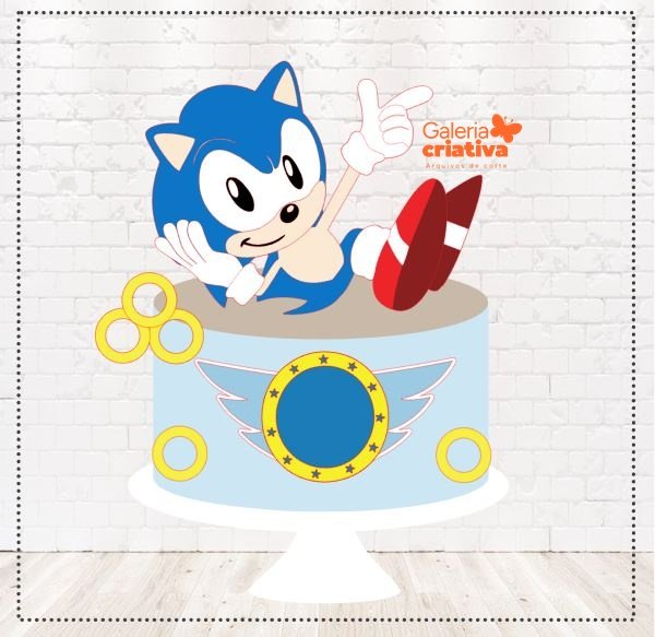 Sonic em Camadas 6 Arquivo Topo de Bolo Sonic em Camadas 6 - Imagem 1