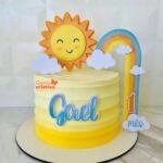 Arquivo Topo de Bolo Sunshine Sol Arco Íris