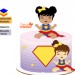 Arquivo Topo de Bolo Super Girl Baby
