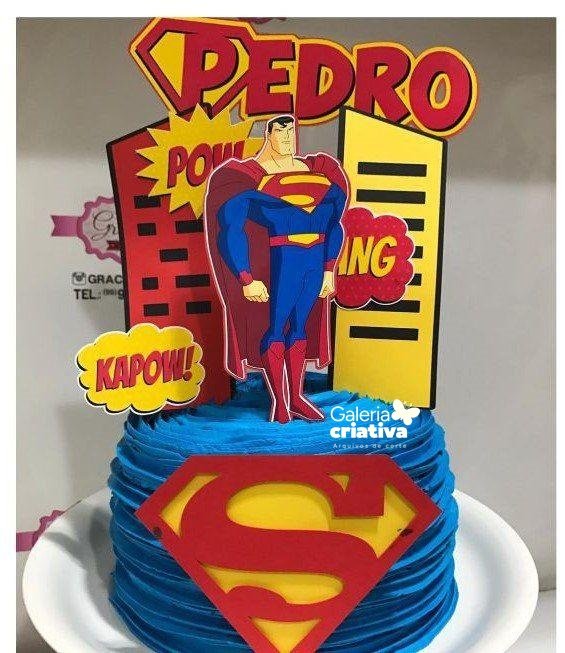 Super Homem 3 Arquivo Topo de Bolo Super Homem 3 - Imagem 1