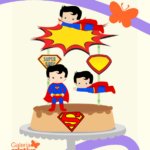 Arquivo Topo de Bolo Super Homem Cute 2