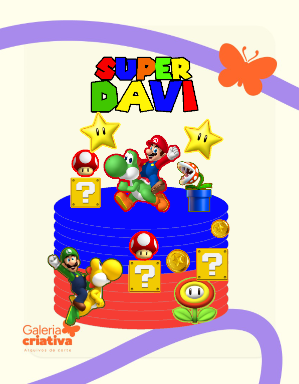Super Mario Bros 11 Arquivo Topo de Bolo Super Mario Bros 11 - Imagem 1