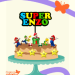 Arquivo Topo de Bolo Super Mario Bros 4