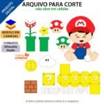 Arquivo Topo de Bolo Super Mario Bros Baby em Camadas 4