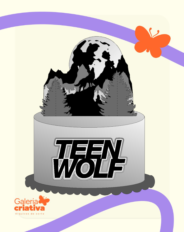 Teen Wolf Arquivo Topo de Bolo Teen Wolf - Imagem 1