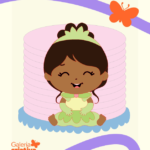 Arquivo Topo de Bolo Tiana Baby - A Princesa e o Sapo 1