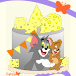 Arquivo Topo de Bolo Tom e Jerry
