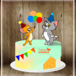 Arquivo Topo de Bolo Tom e Jerry