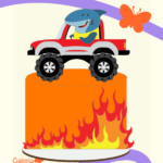 Arquivo Topo de Bolo Tubarão Carro
