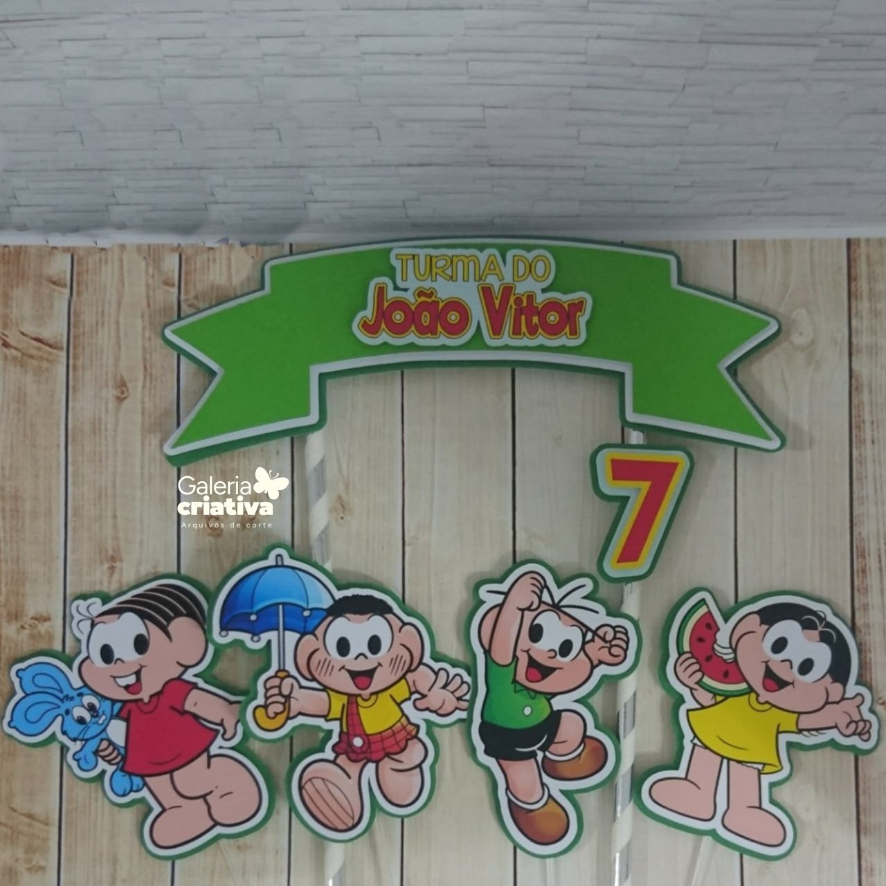 Turma da Mônica Arquivo Topo de Bolo Turma da Mônica - Imagem 1