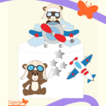 Arquivo Topo de Bolo URSO AVIADOR