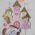 Arquivo Topo de Bolo Ursinha Princesa Castelo