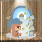 Arquivo Topo de Bolo Ursinho Arco Íris