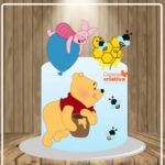 Arquivo Topo de Bolo Ursinho Pooh em Camadas 3