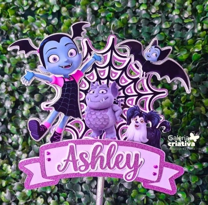 Vampirina Circular Arquivo Topo de Bolo Vampirina Circular - Imagem 1