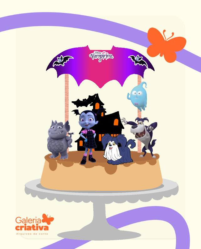 Vampirina Arquivo Topo de Bolo Vampirina - Imagem 1