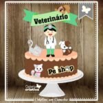 Arquivo Topo de Bolo Veterinário Pets em Camadas