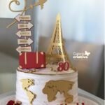 Arquivo Topo de Bolo Viagem Torre Eifel