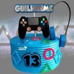 Arquivo Topo de Bolo Video Game Fone