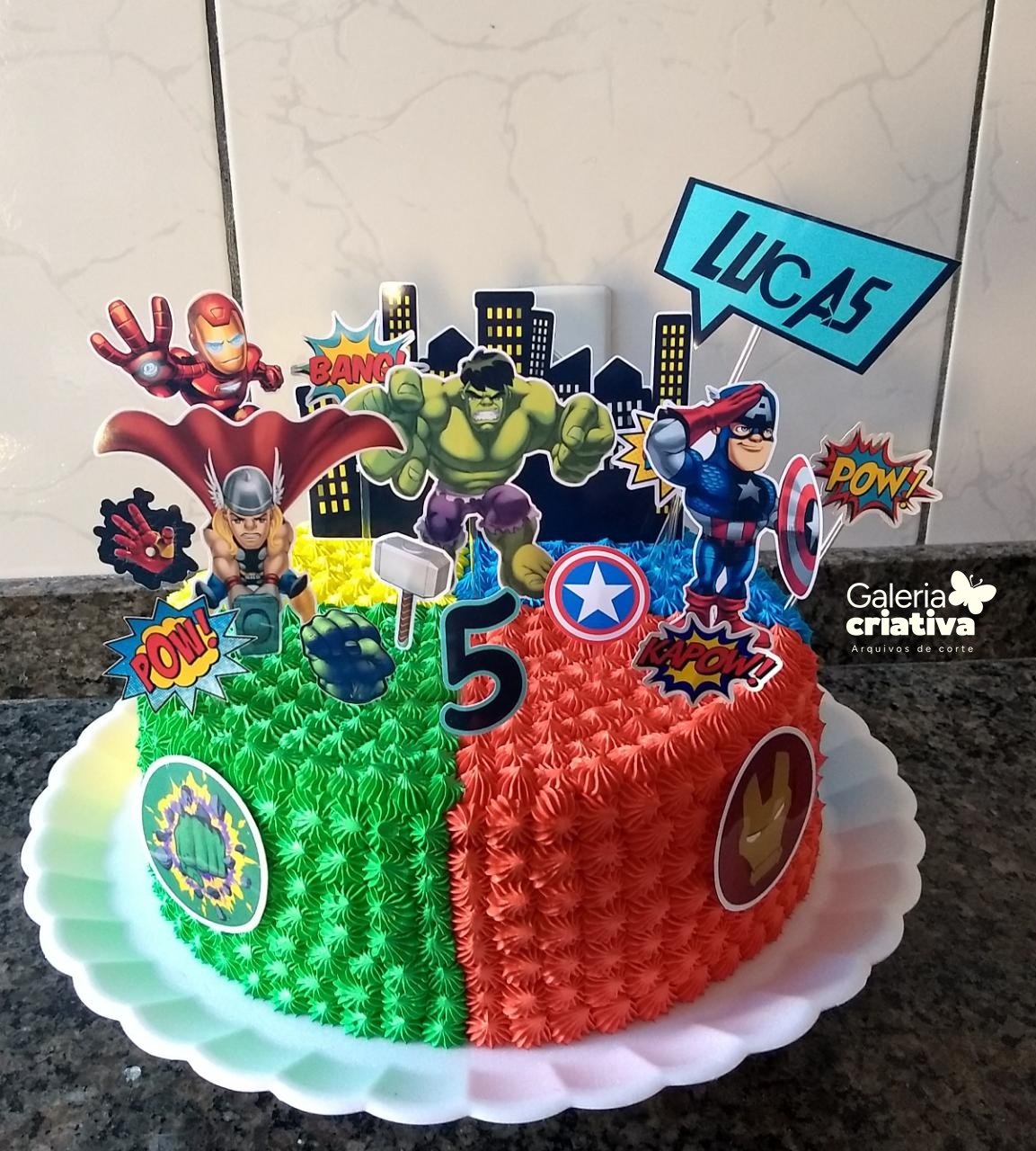 Vingadores 3 Arquivo Topo de Bolo Vingadores 3 - Imagem 1