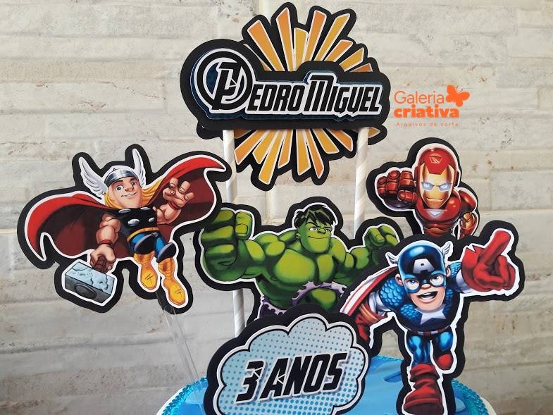 Vingadores 5 Arquivo Topo de Bolo Vingadores 5 - Imagem 1