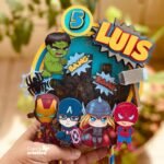 Arquivo Topo de Bolo Vingadores Cute Circular Shaker
