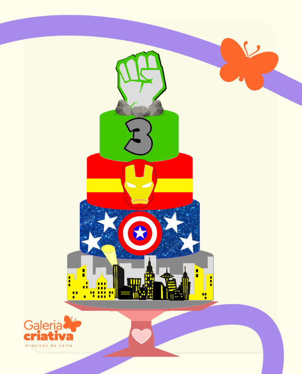 Vingadores em Camadas 3 Arquivo Topo de Bolo Vingadores em Camadas 3 - Imagem 1