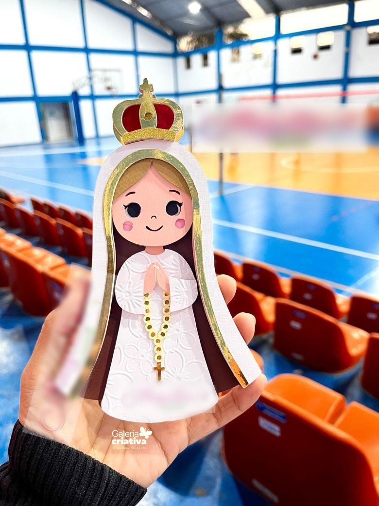 Virgem Maria Arquivo Topo de Bolo Virgem Maria - Imagem 1