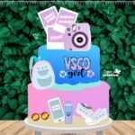 Arquivo Topo de Bolo Vsco Girl em Camadas