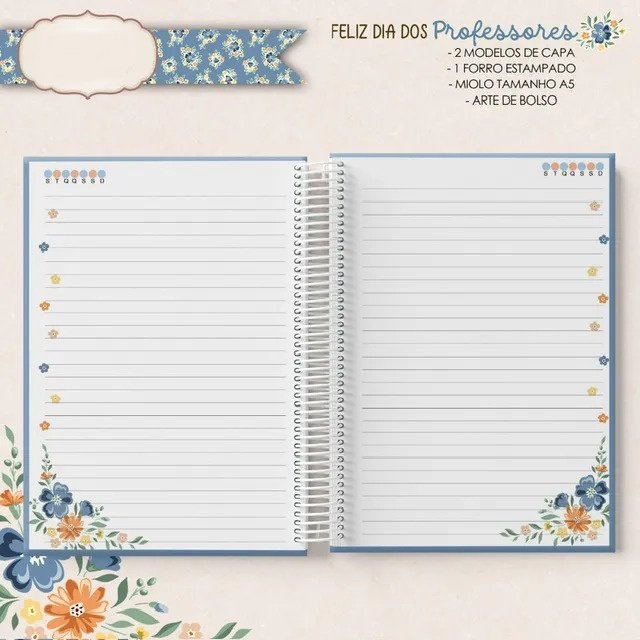 Arquivo Dia dos Professores Caderno A5 - Imagem 4