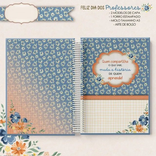 Arquivo Dia dos Professores Caderno A5 - Imagem 3