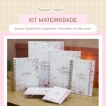 Arquivo Combo Encadernação Maternidade Floral