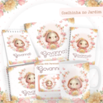 Arquivo Encadernação Baby Coelhinha no Jardim