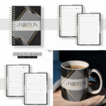 Arquivo Agenda Masculina Black Cinza