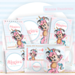 Arquivo Encadernação Baby Minnie Unicórnio