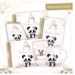Arquivo Encadernação Baby Pandinha Linho