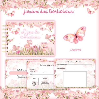 04-JARDIM-DAS-BORBOLETAS Arquivo Livro do Bebê JARDIM DAS BORBOLETAS - Imagem 1
