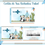 Arquivo Cartão SUS Animais Tribal