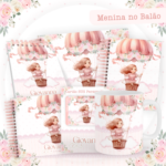 Arquivo Encadernação Baby Menina no Balão