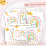 Arquivo Encadernação Baby ARCO ÍRIS MINIMALISTA