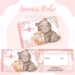 Arquivo Cartão SUS Animais Boho