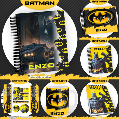 06-Batman Arquivo Combo Escolar Batman - Imagem 1