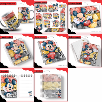 06-MICKEY Arquivo Combo Escolar MICKEY - Imagem 1