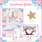 Arquivo Livro do Bebê UNICORNIO GLITTER